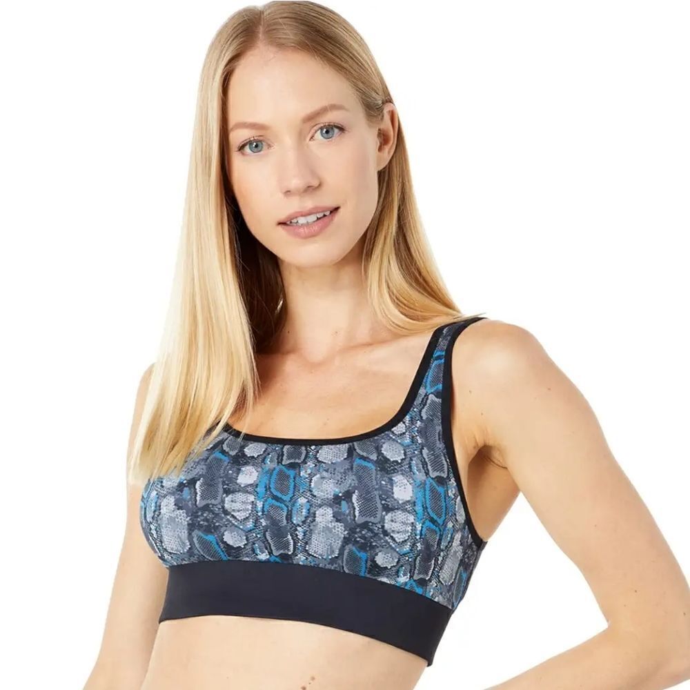 Cor designed by Ultracor Boa Pattern Scoop Neck Sports Bra sz Sm